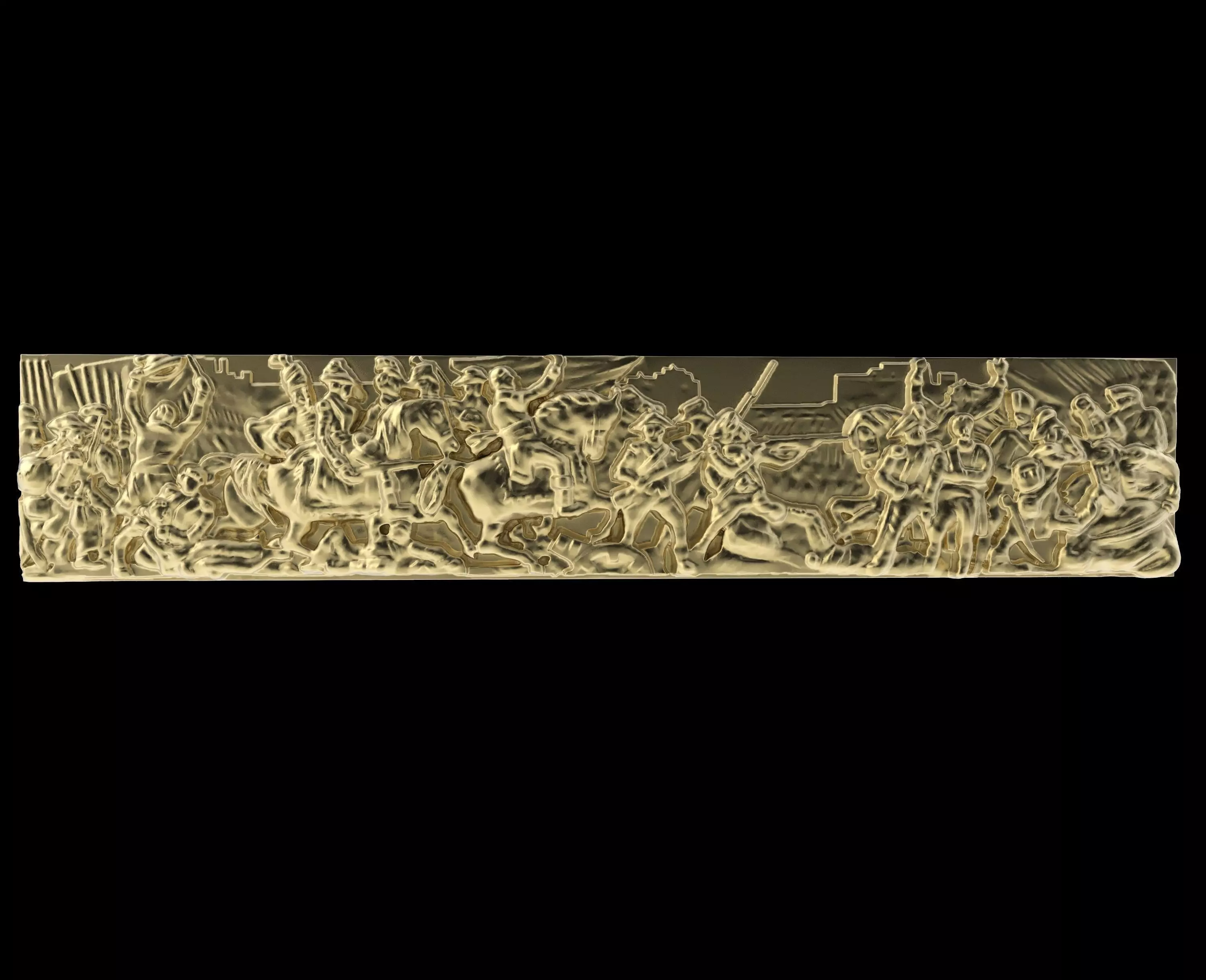 Triumphal Arch bas-relief 3D print model_0