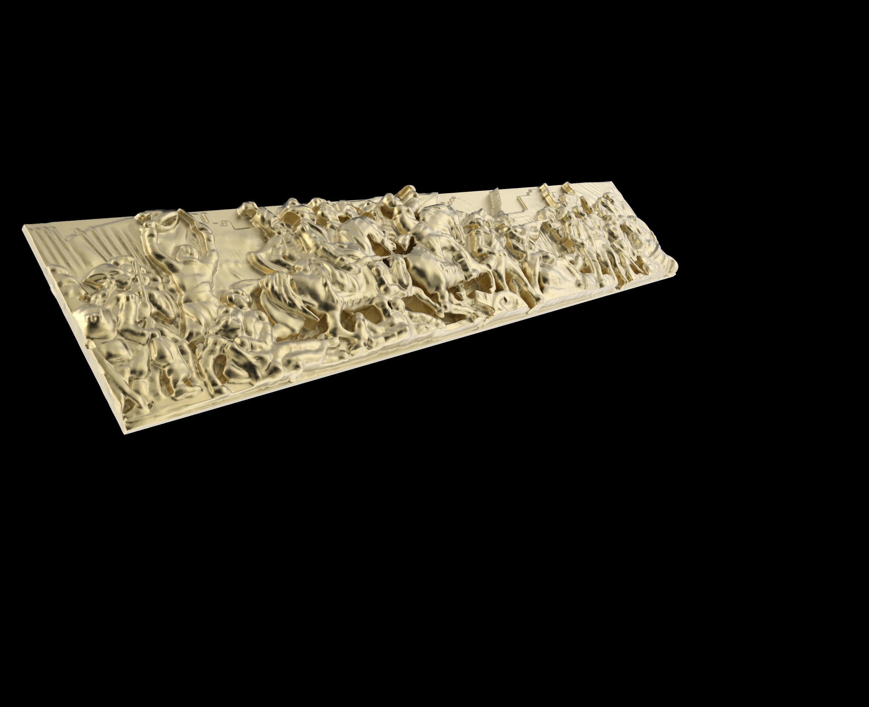 Triumphal Arch bas-relief 3D print model_1