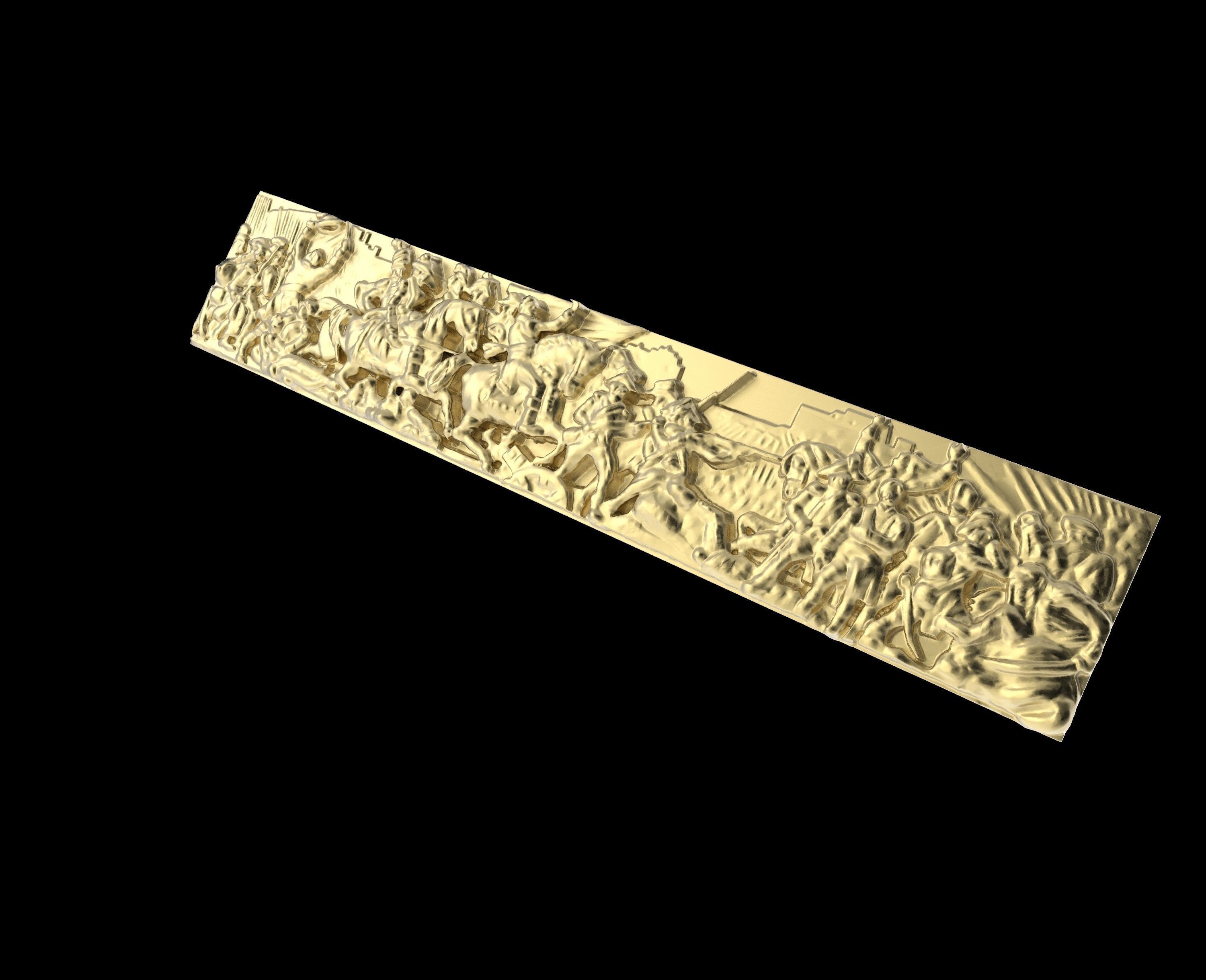 Triumphal Arch bas-relief 3D print model_2