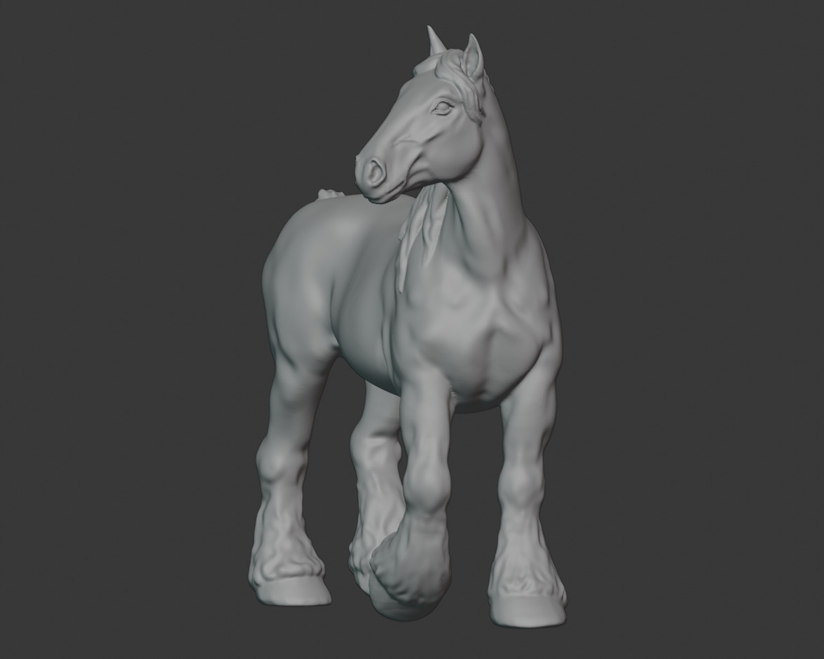 Belgian Draft Horse Model for Printing 3D print model_2