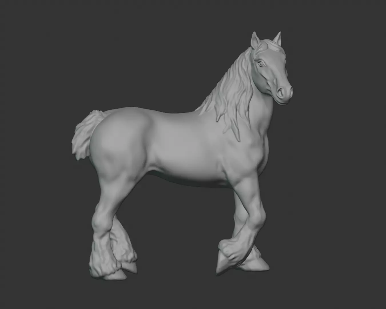 Belgian Draft Horse Model for Printing 3D print model_0