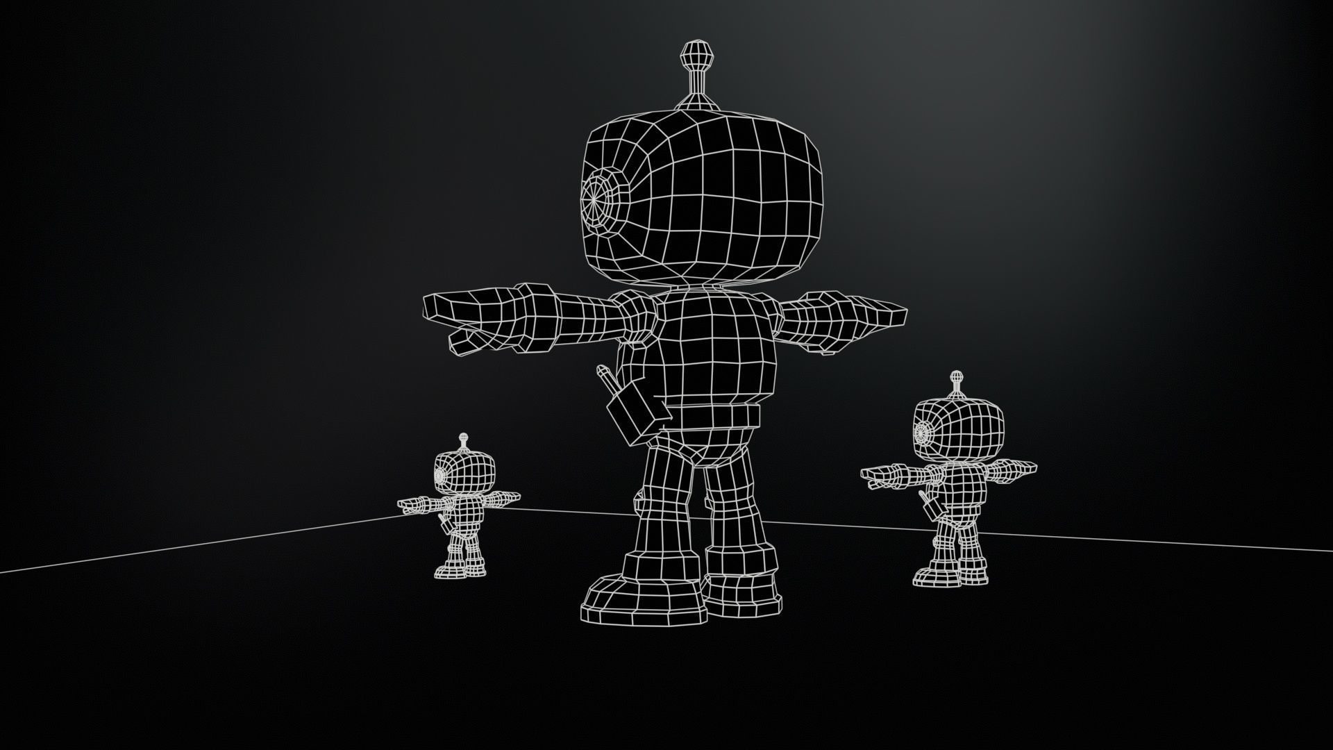 Minirobotic3 Low-poly 3D model_13