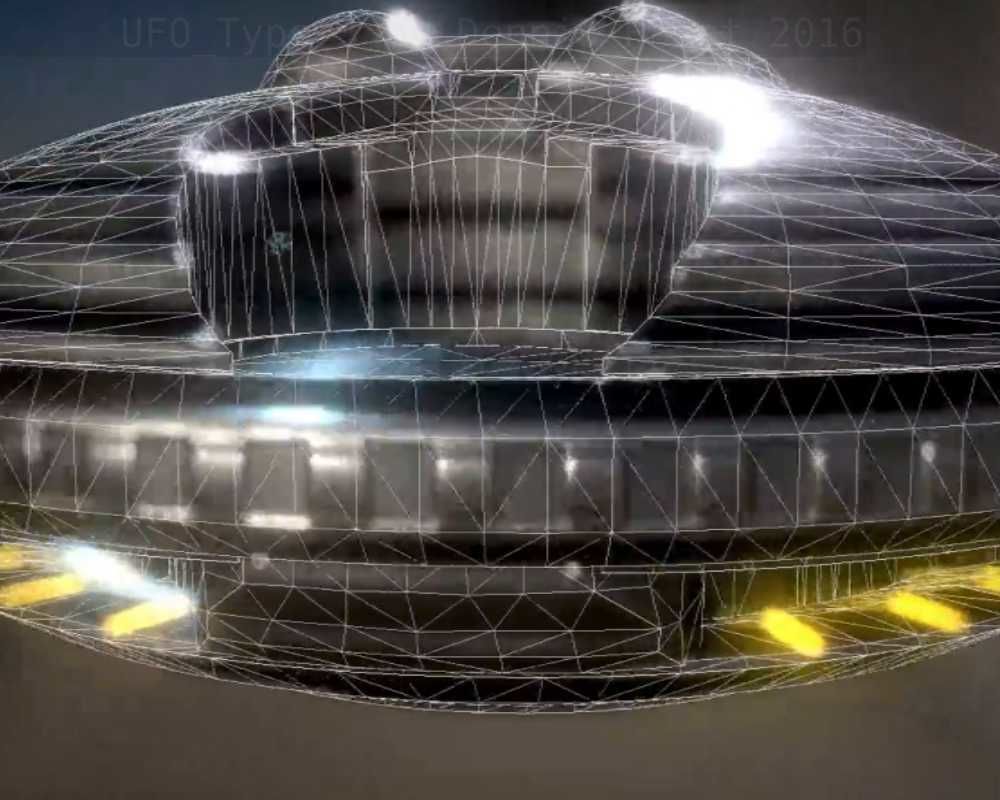 UFO Type 3 Animated and Game Ready Low-poly 3D model_73