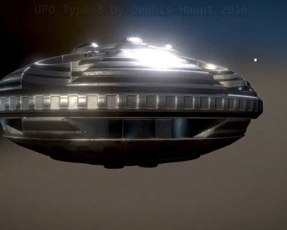 UFO Type 3 Animated and Game Ready Low-poly 3D model_71