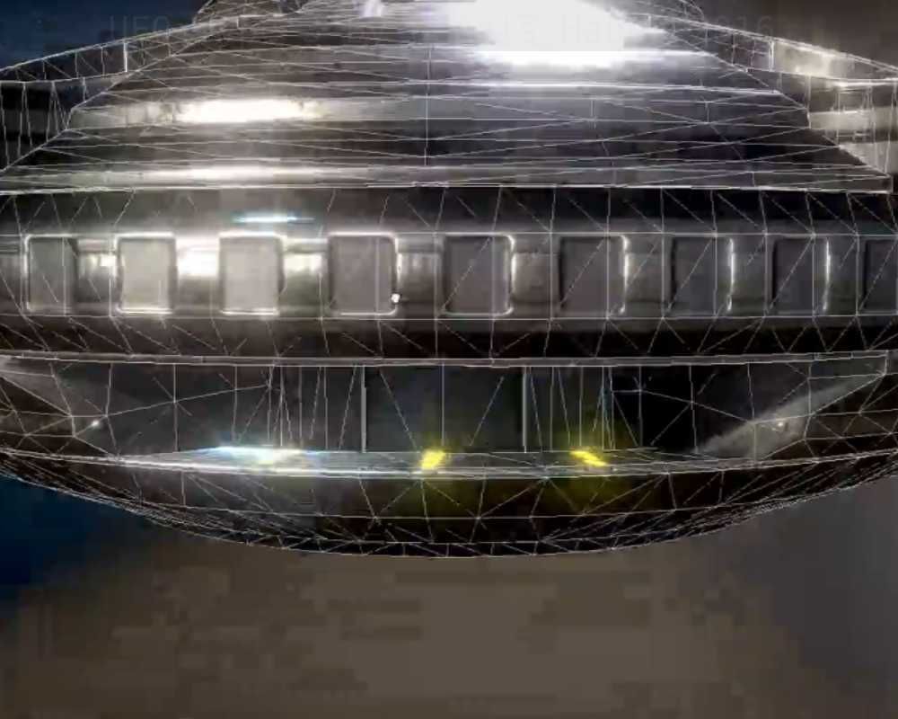 UFO Type 3 Animated and Game Ready Low-poly 3D model_69