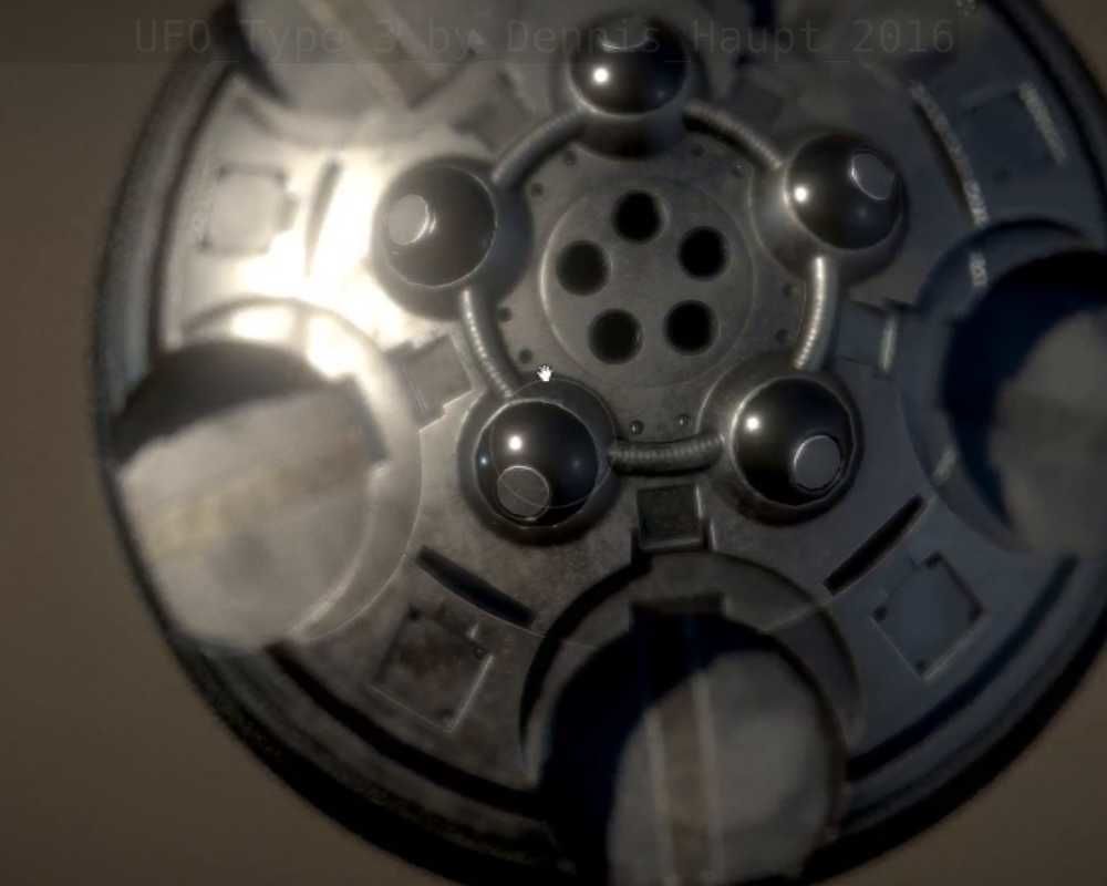 UFO Type 3 Animated and Game Ready Low-poly 3D model_24