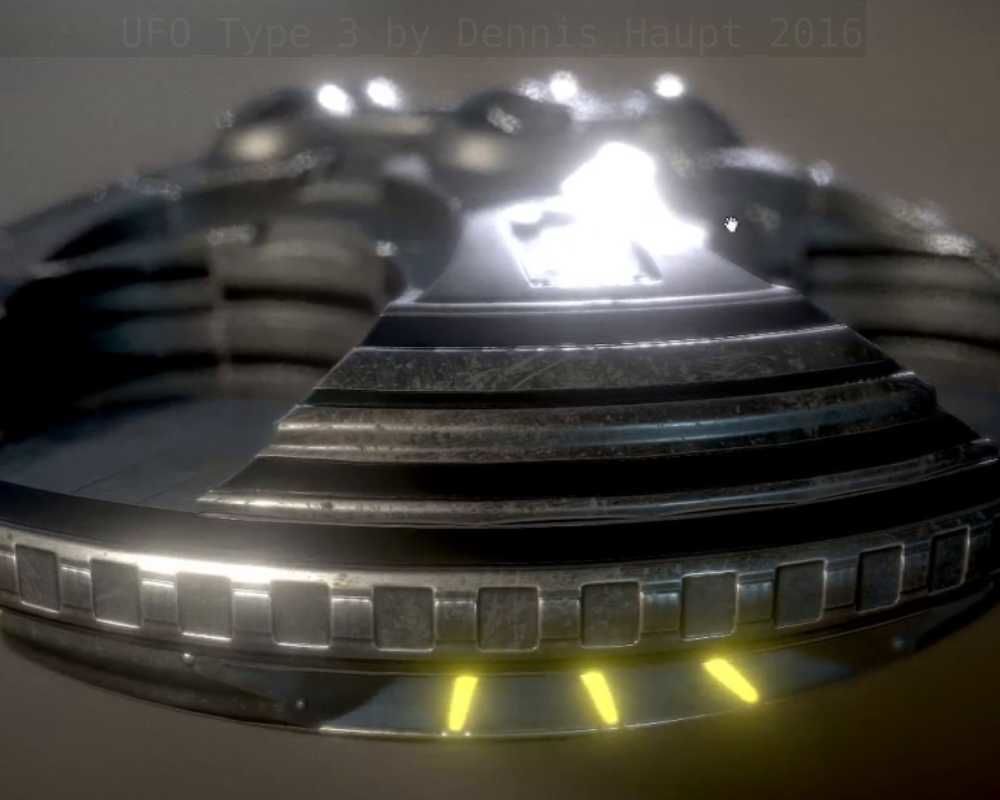 UFO Type 3 Animated and Game Ready Low-poly 3D model_30