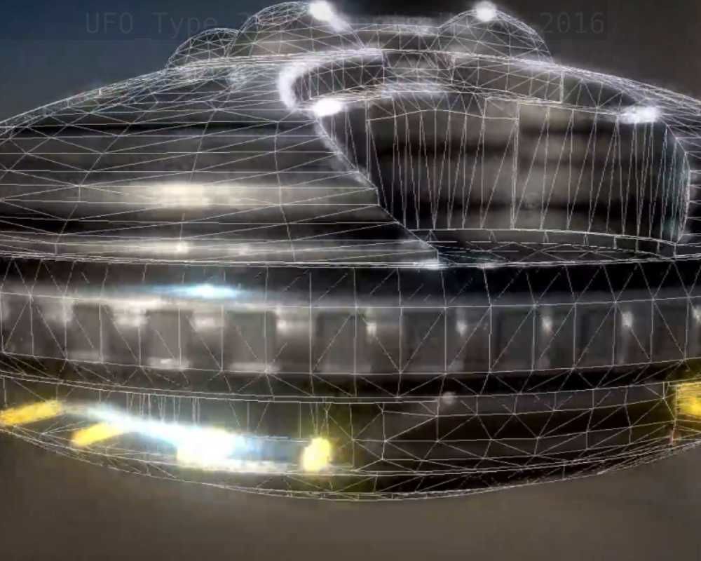 UFO Type 3 Animated and Game Ready Low-poly 3D model_55