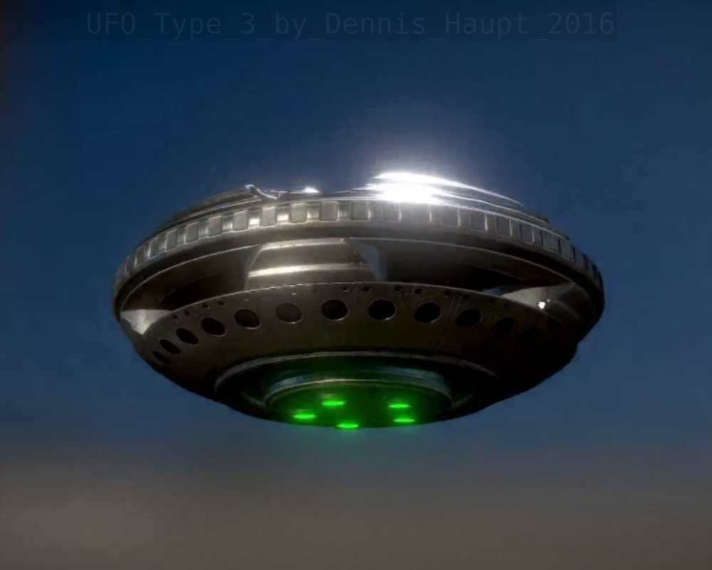 UFO Type 3 Animated and Game Ready Low-poly 3D model_16