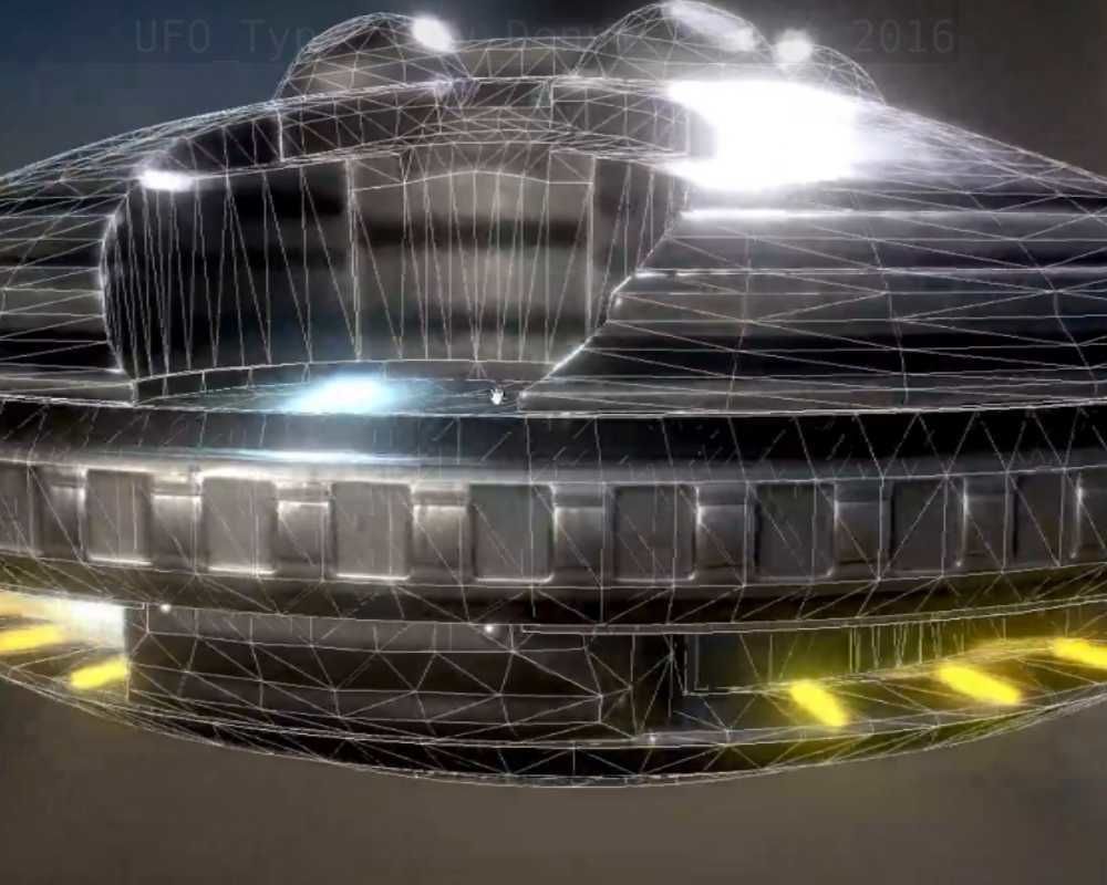 UFO Type 3 Animated and Game Ready Low-poly 3D model_28