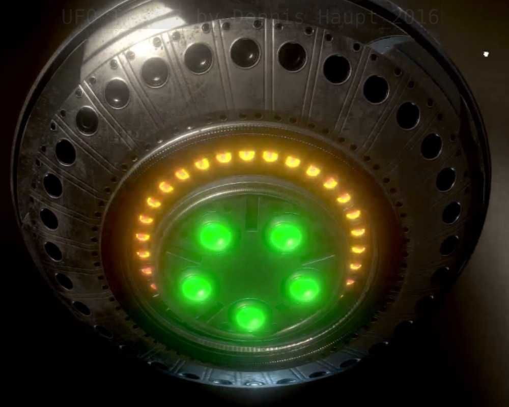 UFO Type 3 Animated and Game Ready Low-poly 3D model_38