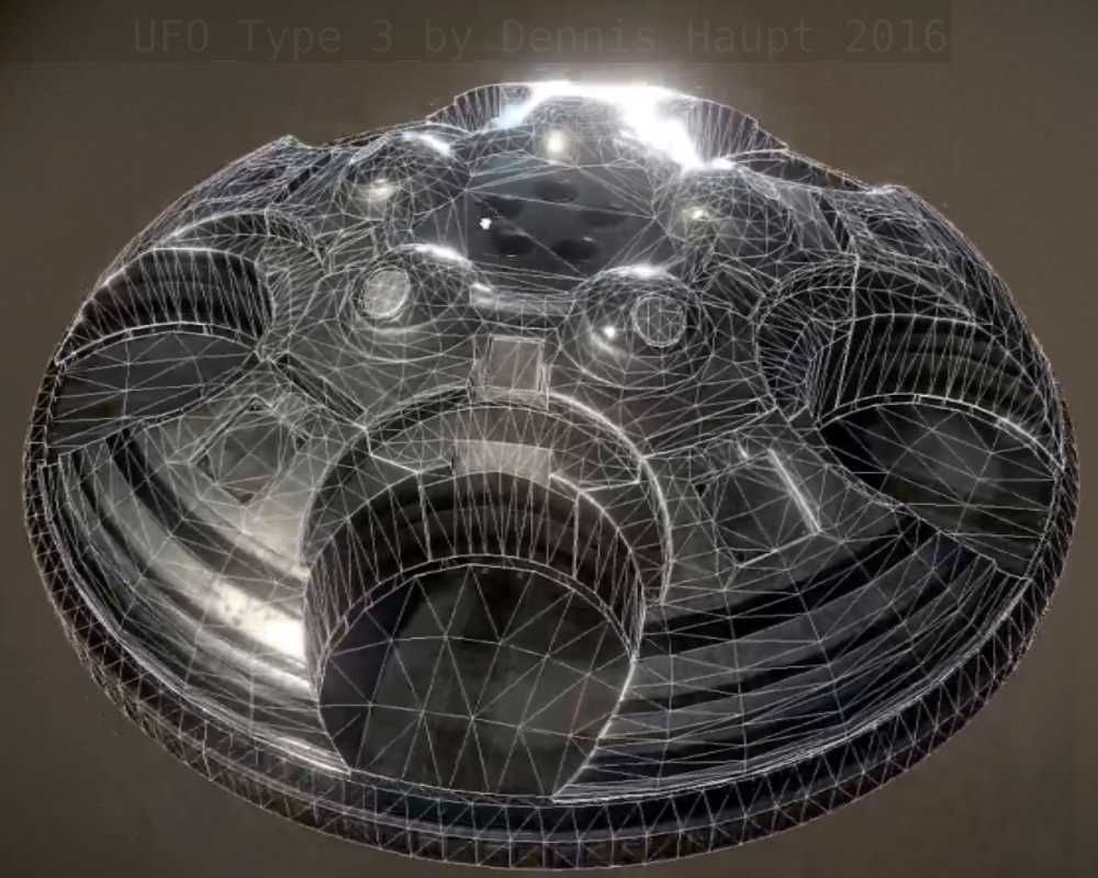UFO Type 3 Animated and Game Ready Low-poly 3D model_48