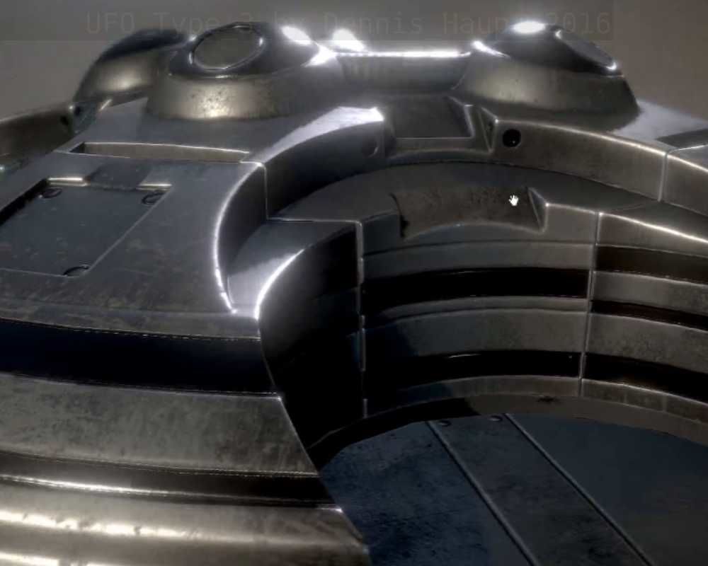 UFO Type 3 Animated and Game Ready Low-poly 3D model_36