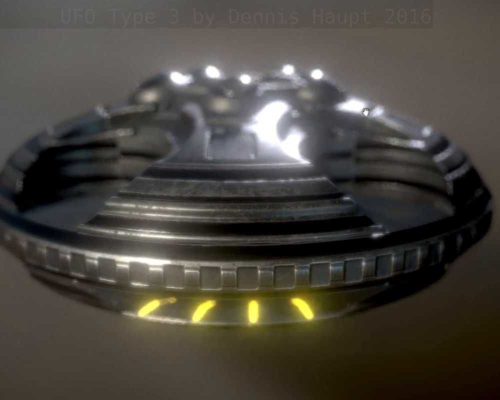 UFO Type 3 Animated and Game Ready Low-poly 3D model_63