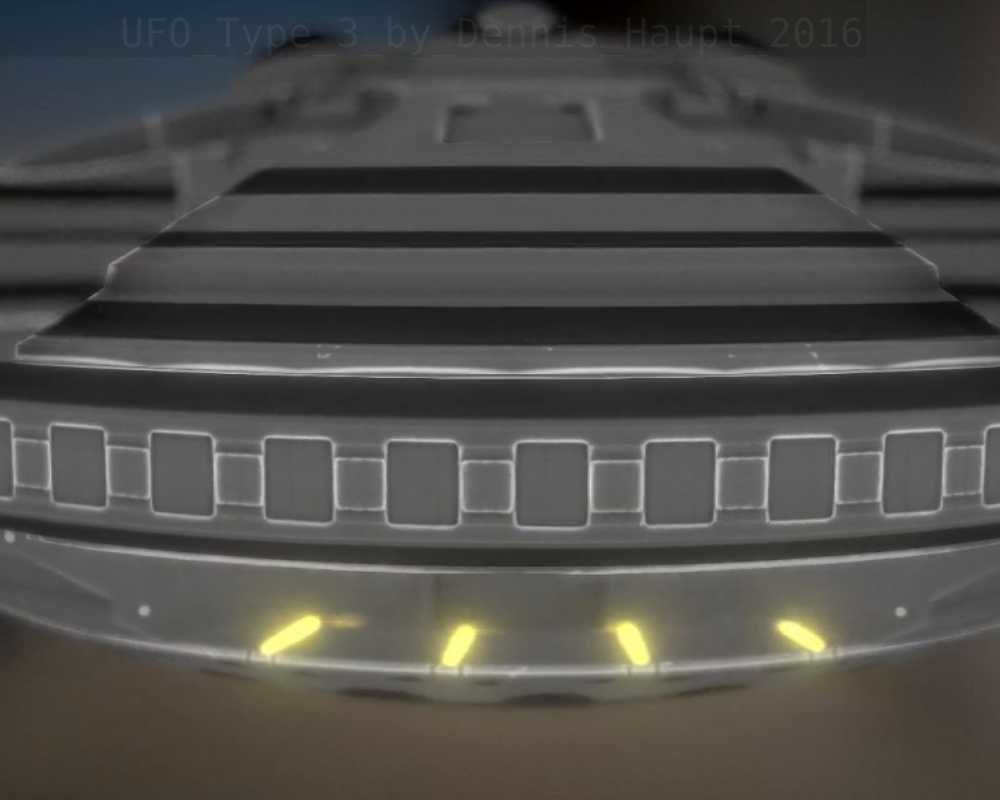 UFO Type 3 Animated and Game Ready Low-poly 3D model_33