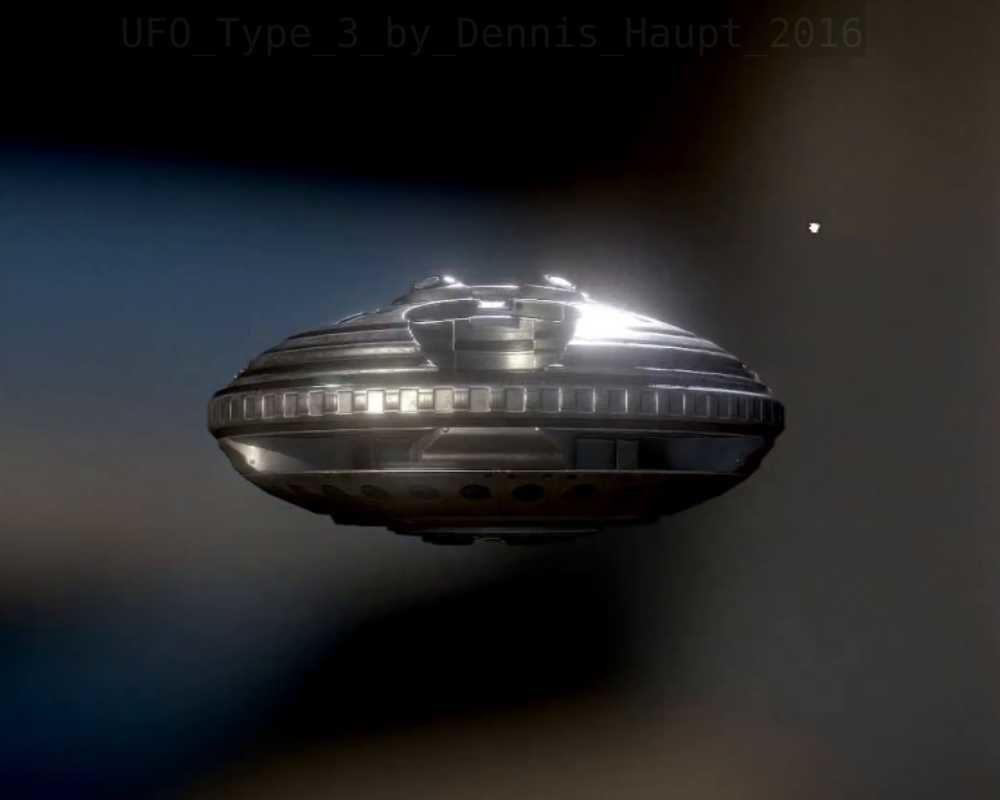 UFO Type 3 Animated and Game Ready Low-poly 3D model_43