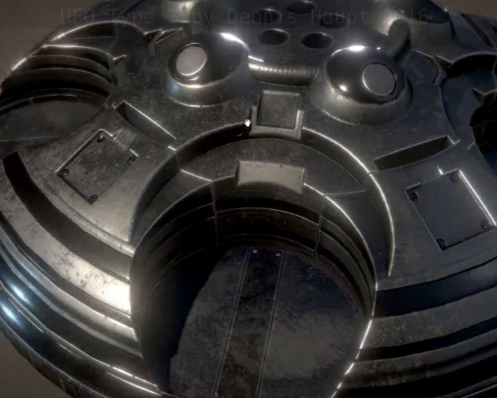 UFO Type 3 Animated and Game Ready Low-poly 3D model_20