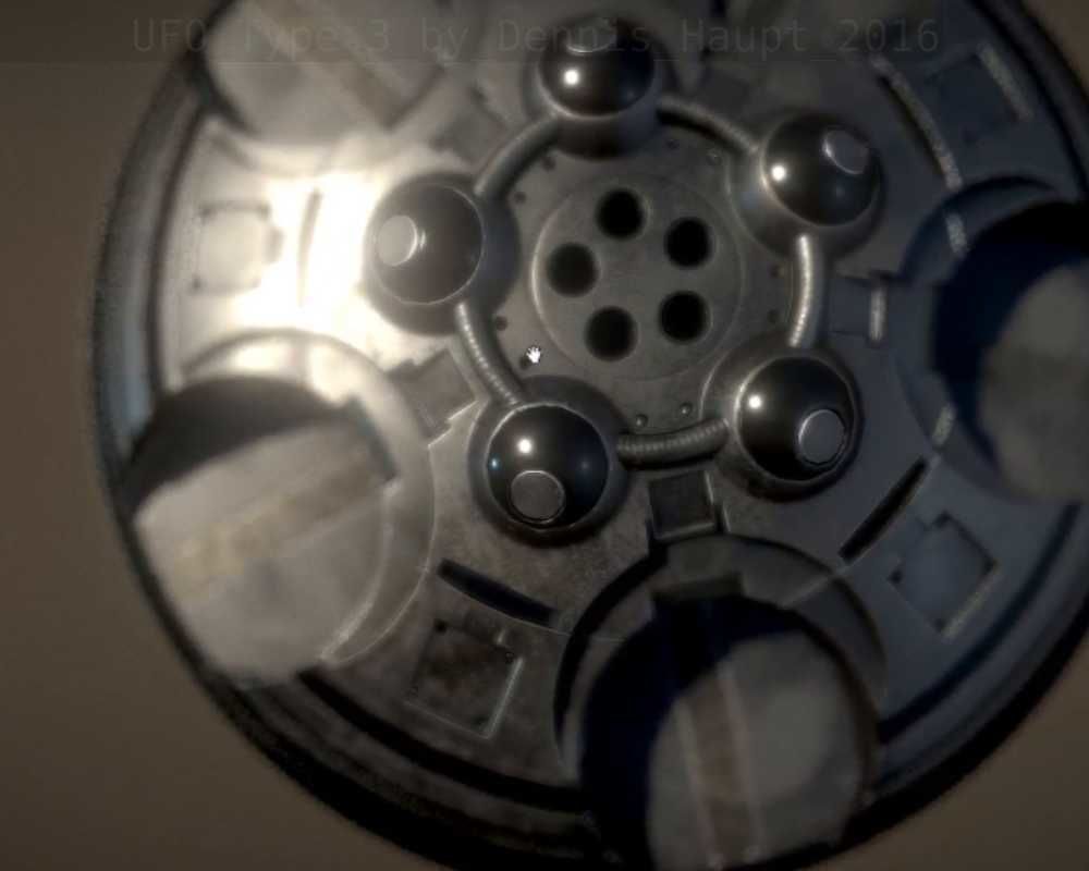 UFO Type 3 Animated and Game Ready Low-poly 3D model_22