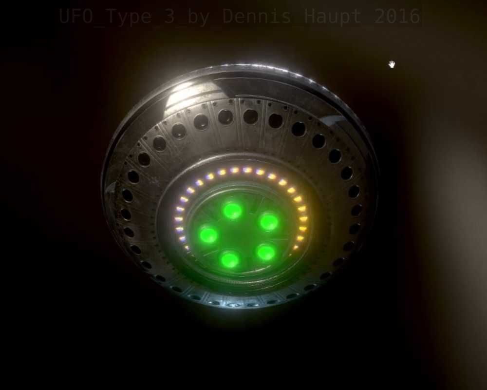 UFO Type 3 Animated and Game Ready Low-poly 3D model_39