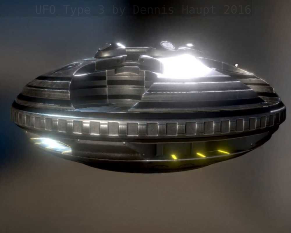 UFO Type 3 Animated and Game Ready Low-poly 3D model_70