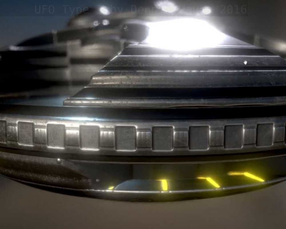 UFO Type 3 Animated and Game Ready Low-poly 3D model_68
