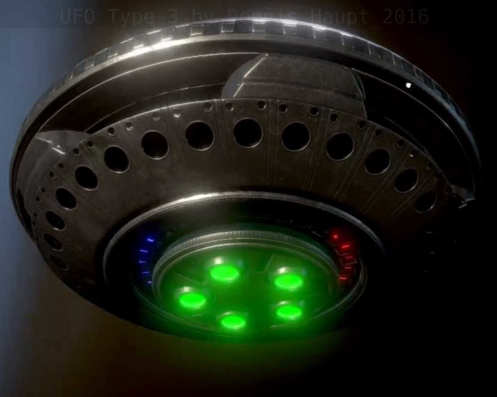 UFO Type 3 Animated and Game Ready Low-poly 3D model_37