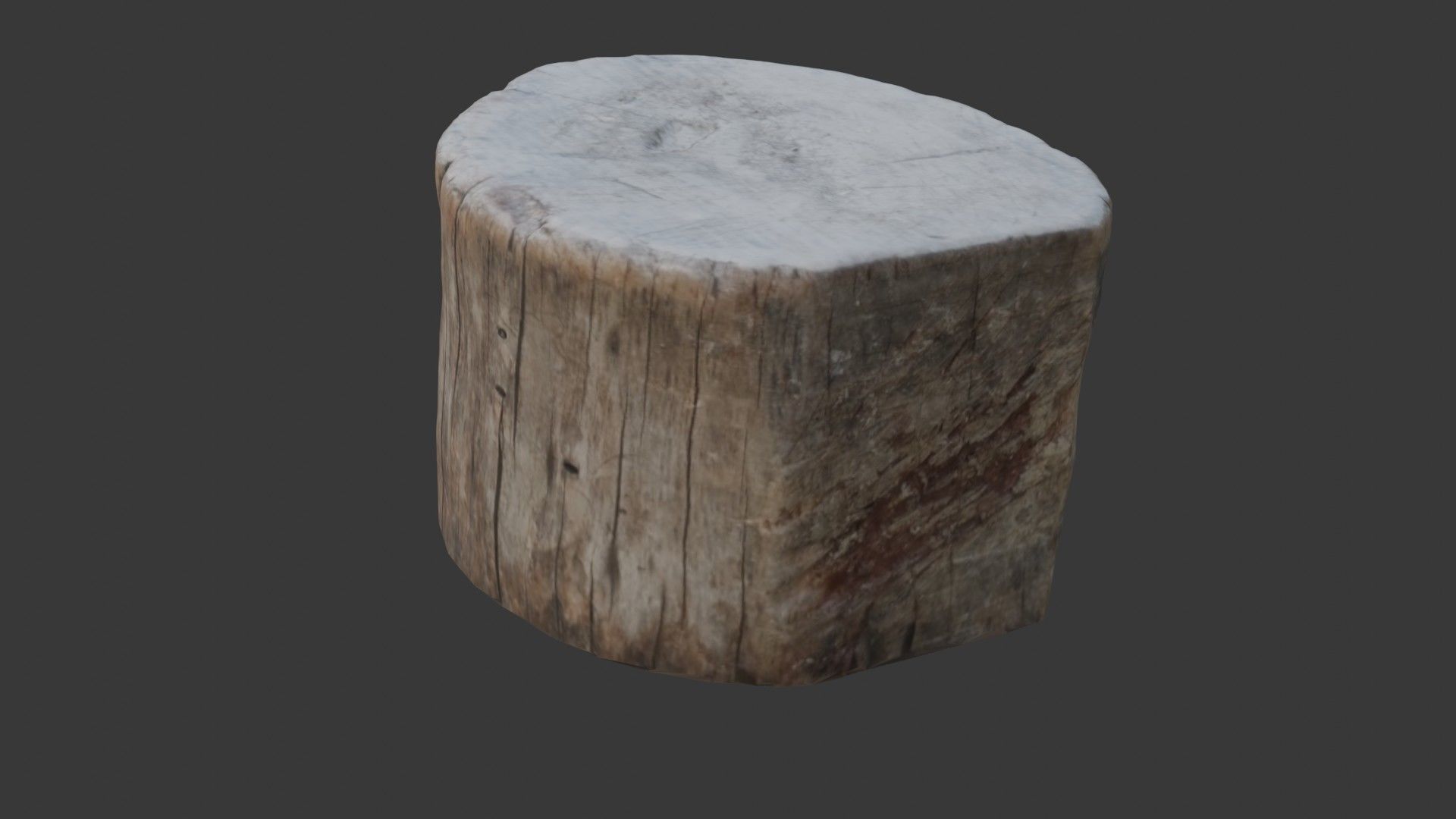 Wooden Stump Scan Low-poly 3D model_5
