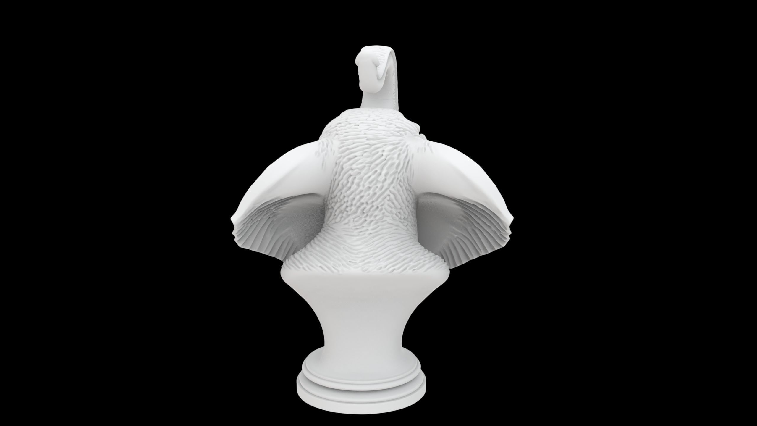 Elephant Bust 3D Print Model 3D print model_3