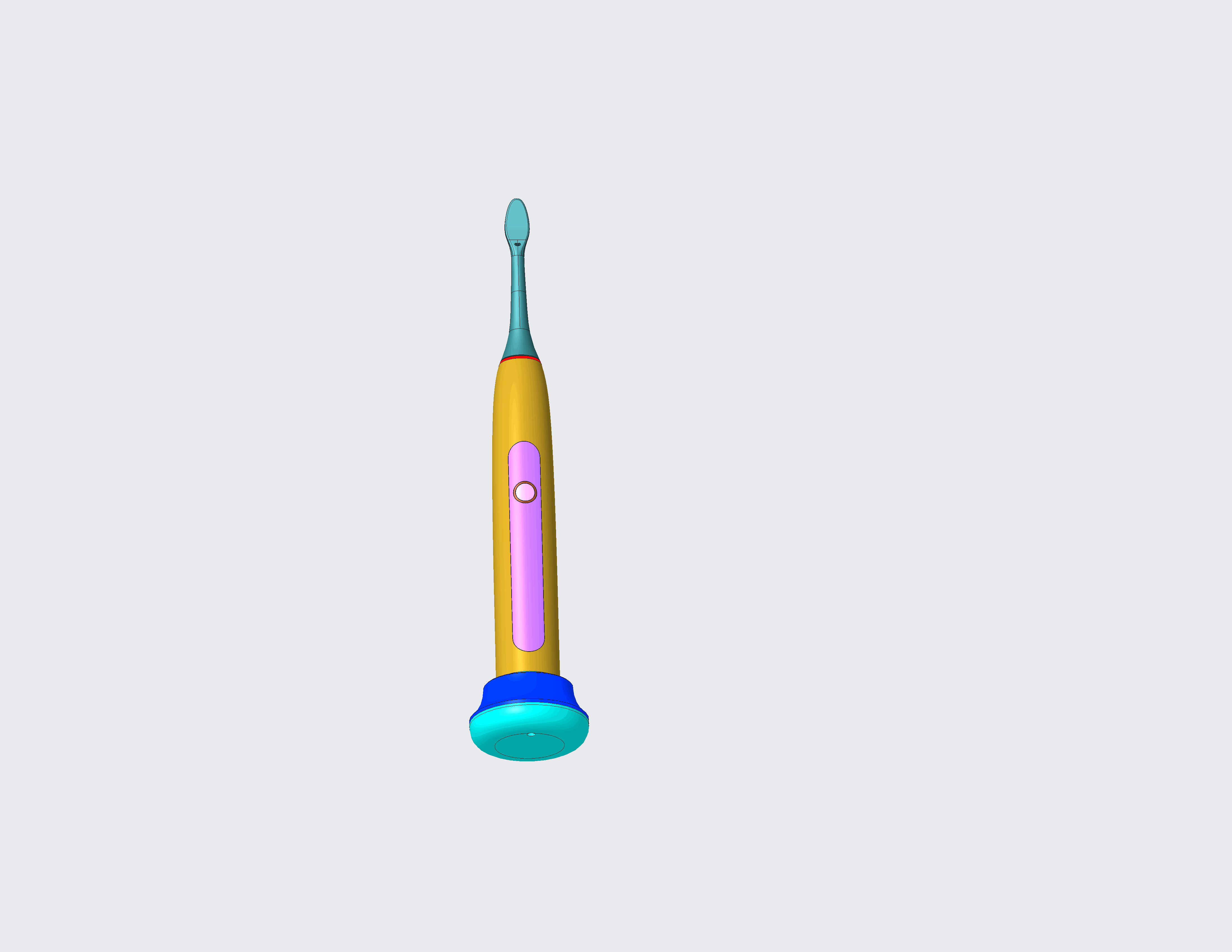 Electric toothbrush 3D print model_2