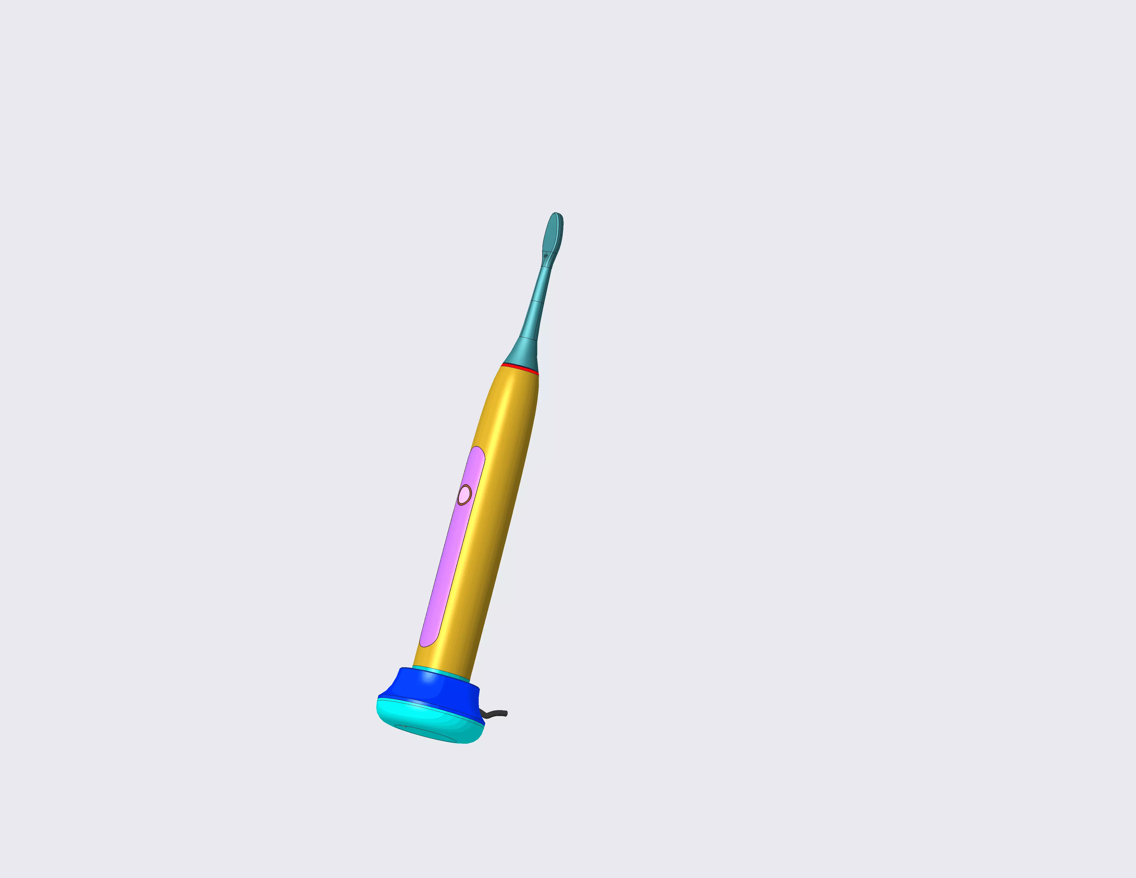Electric toothbrush 3D print model_0