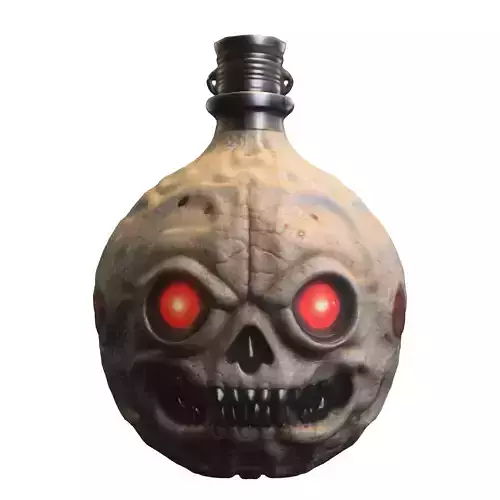 Grinning Skull Flask