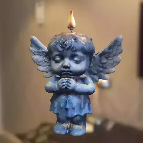 Crying Candle Angel