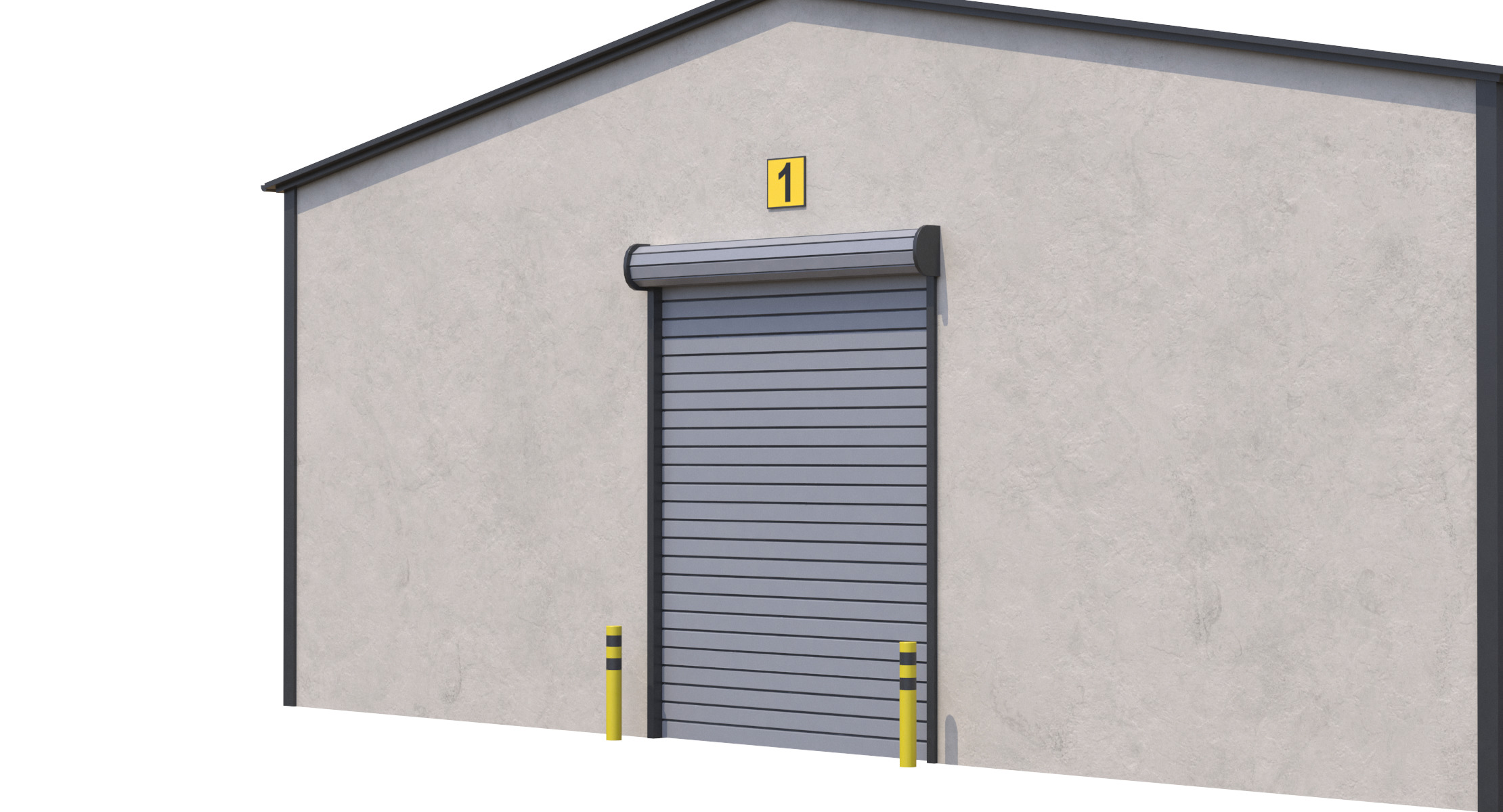 Industrial Building 6 Low-poly 3D model_5