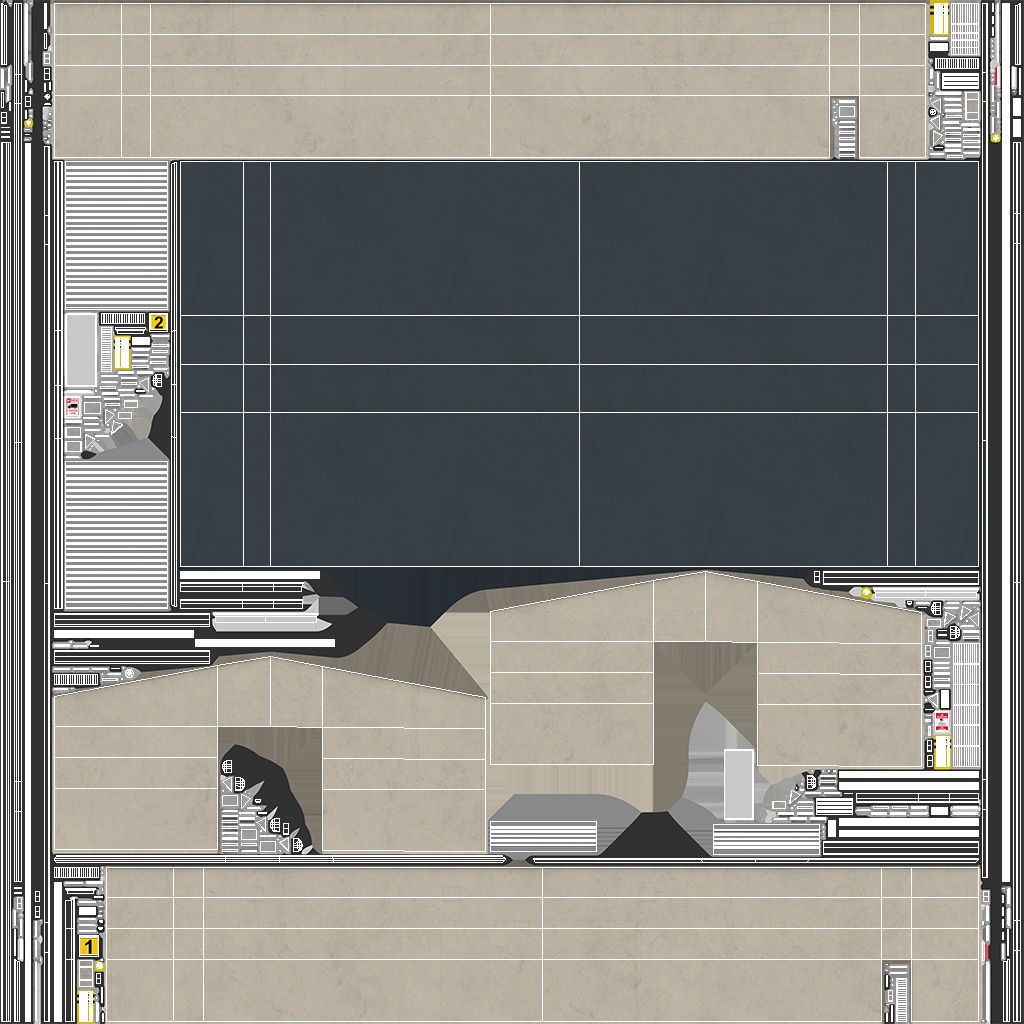 Industrial Building 6 Low-poly 3D model_7