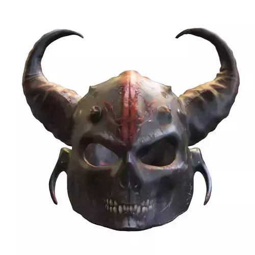 Demonic Skull Horned Helmet