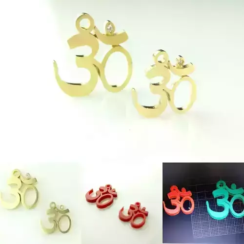 OM Pendant 3D print model
