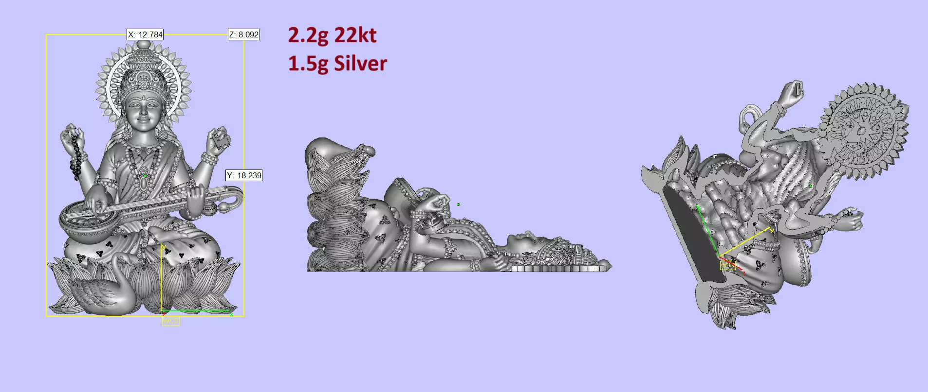 Saraswati 3D print model