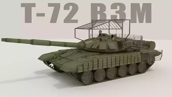 T-72 B3M Tank With Copecage