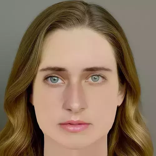 Svenja Jung Head - No Hair - Low poly head for game