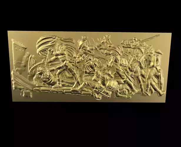 Triumphal Arch bas-relief 3D print model