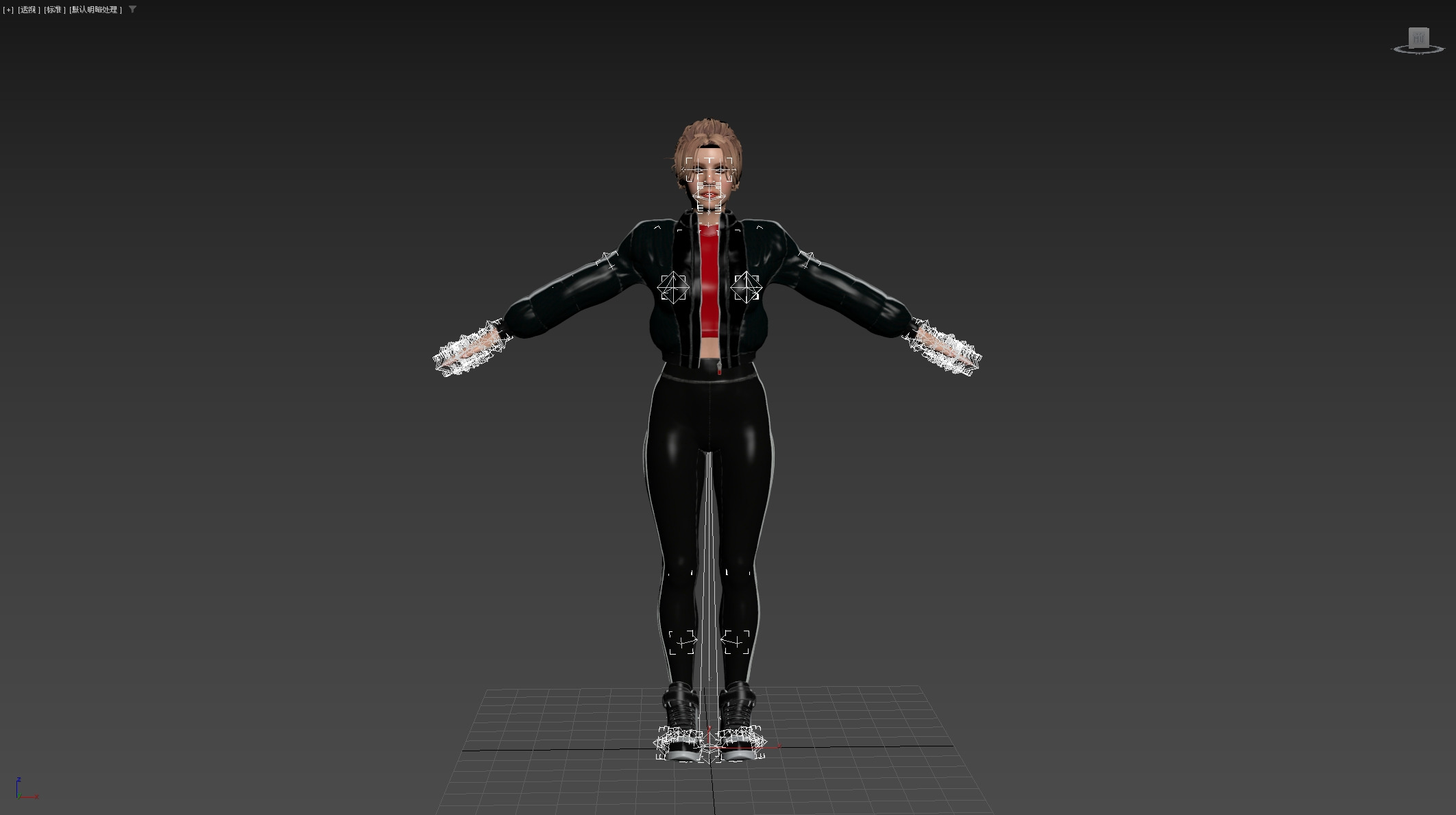 Female jacket Low-poly 3D model_26
