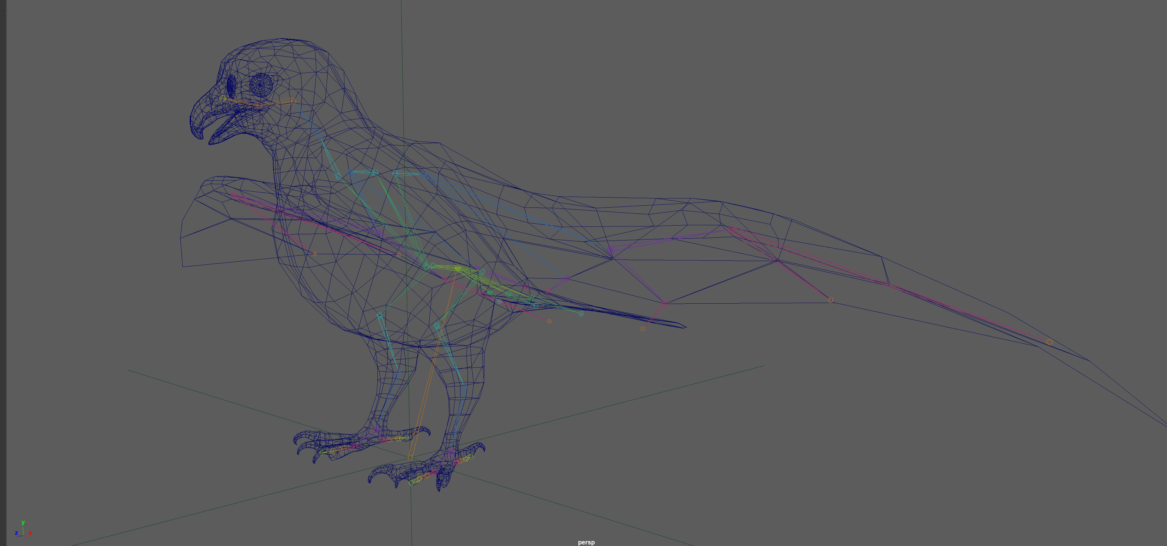 Eagle Rig Low-poly 3D model_16