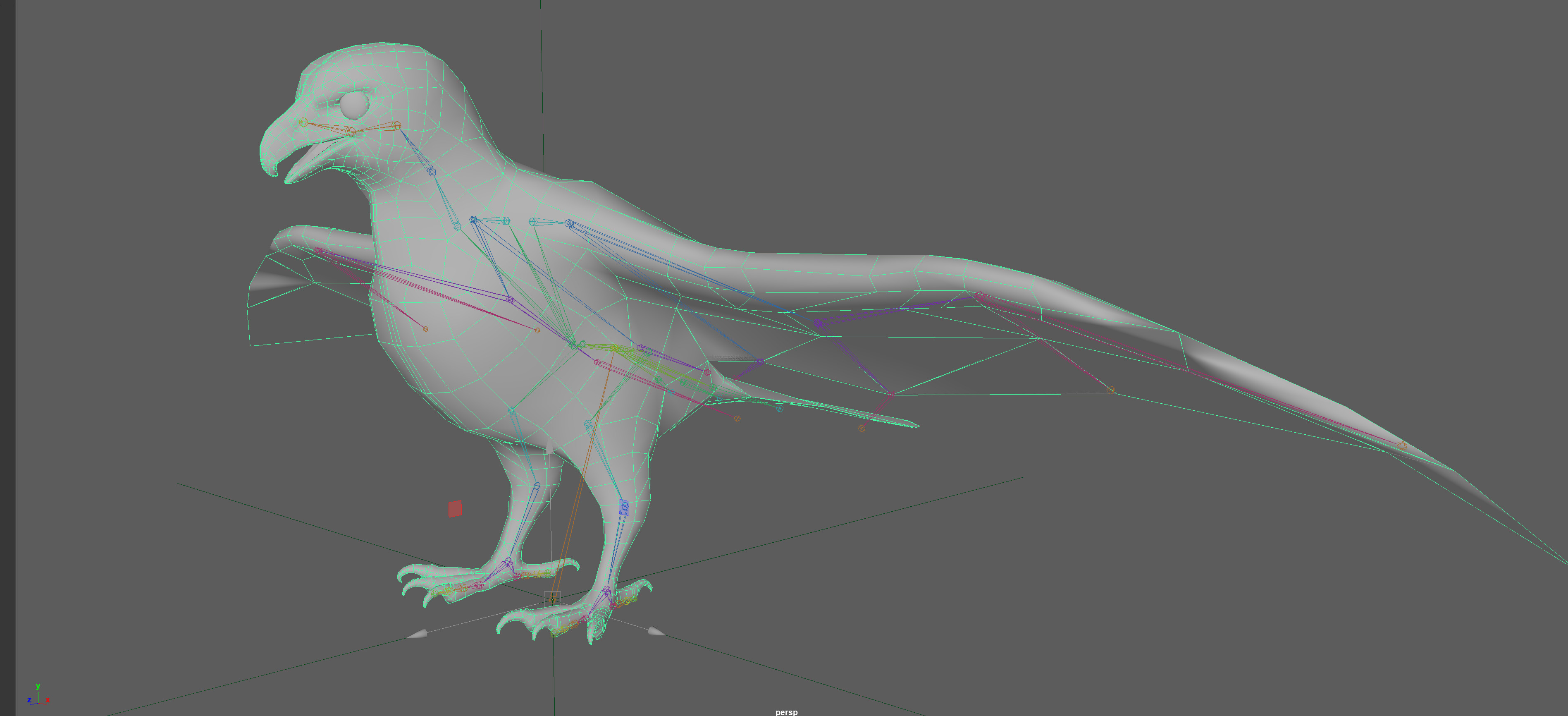 Eagle Rig Low-poly 3D model_15