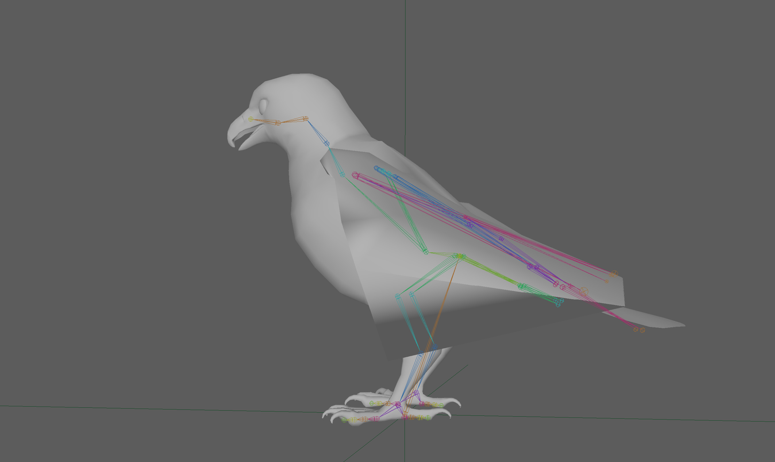 Eagle Rig Low-poly 3D model_14