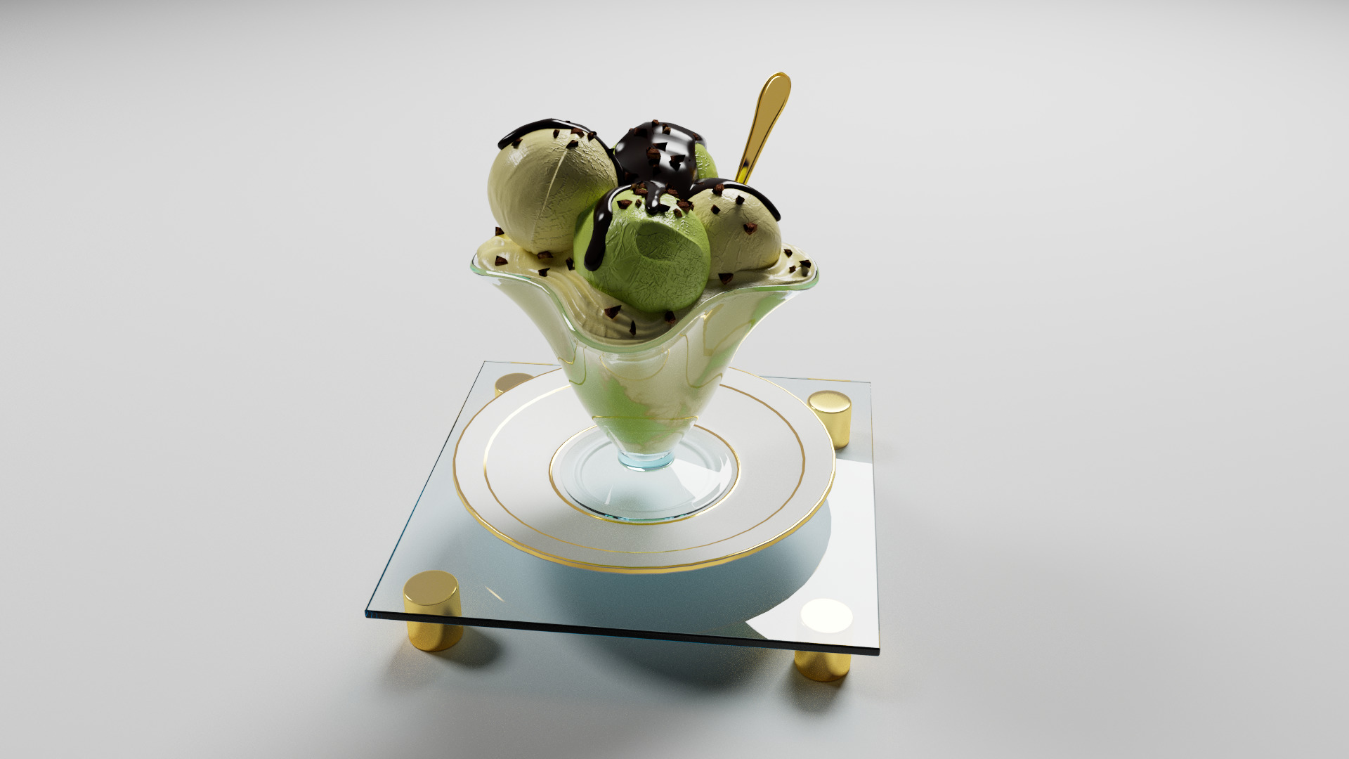 pistachio ice cream 3D model_11