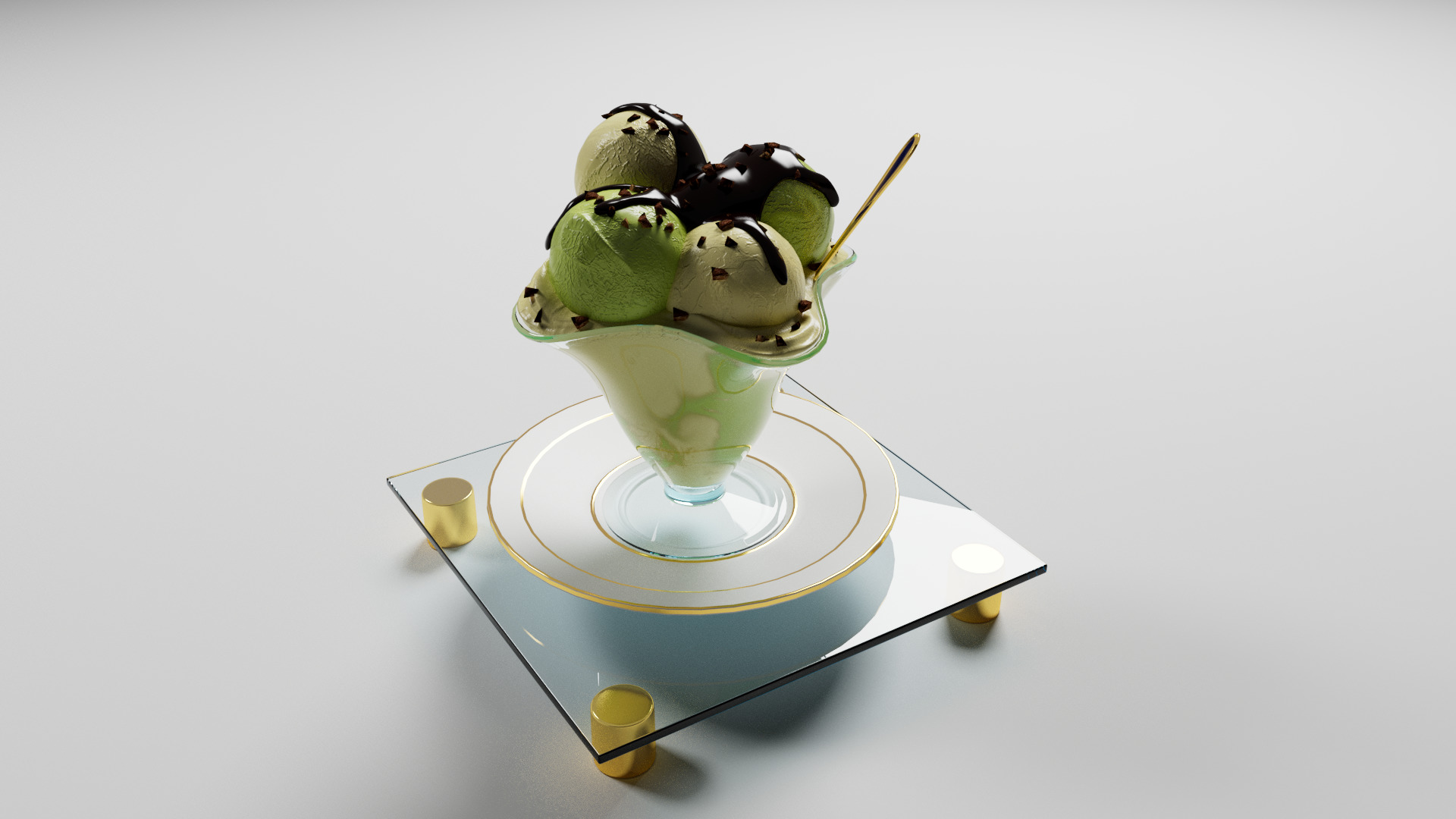 pistachio ice cream 3D model_13