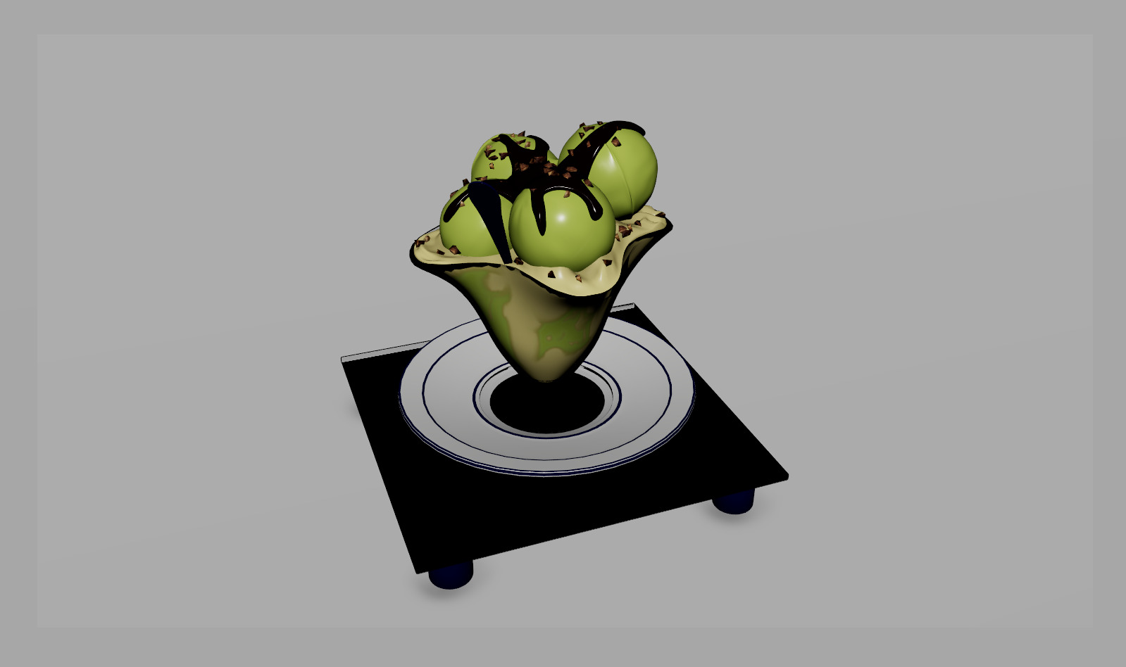 pistachio ice cream 3D model_22
