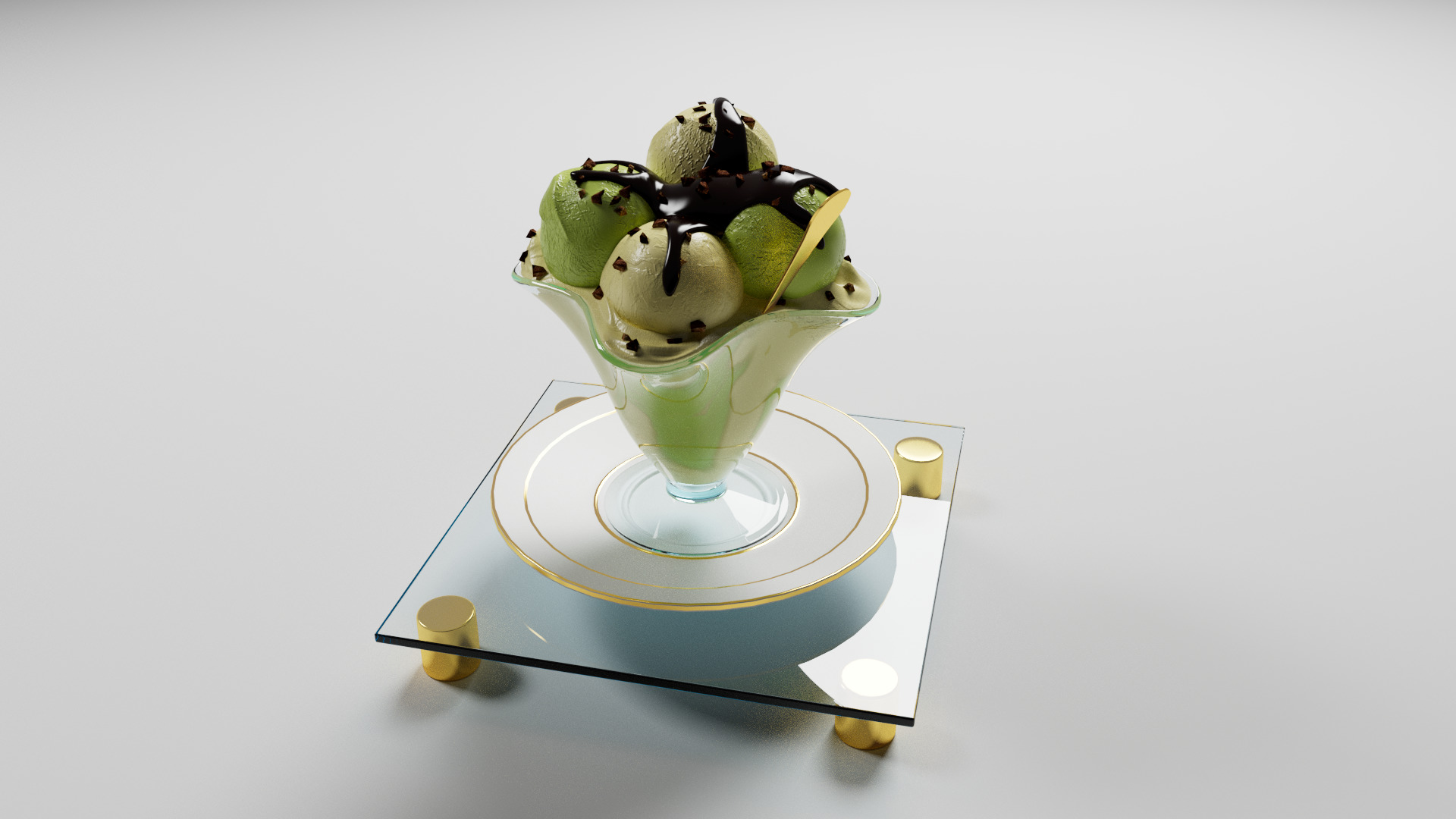 pistachio ice cream 3D model_15