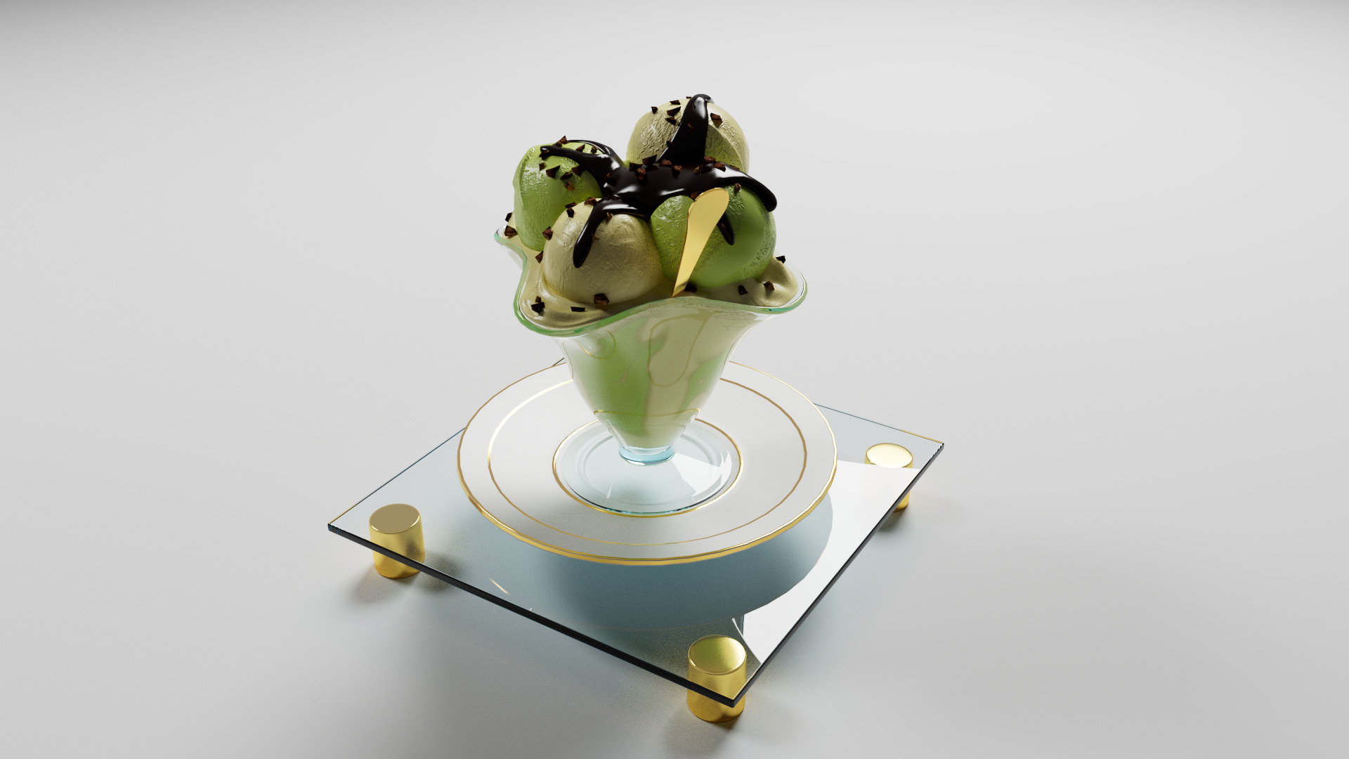 pistachio ice cream 3D model_16