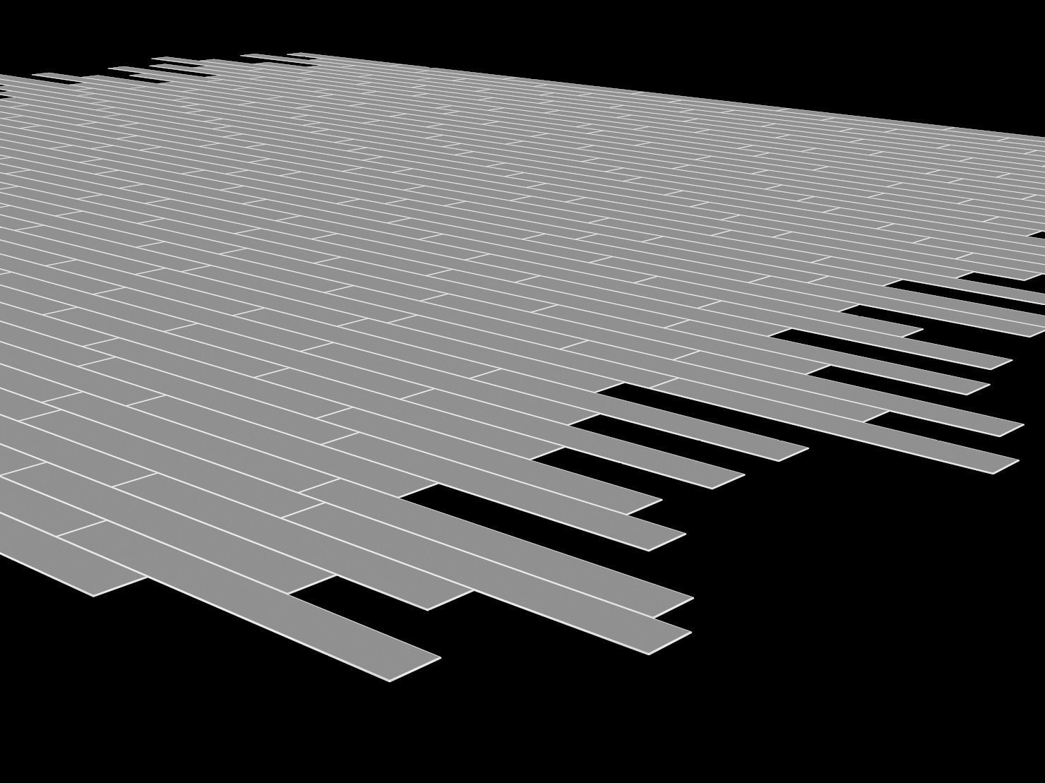 Parquet - White Painted  3D model_5